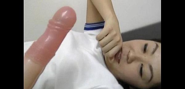  Rie fucked with vibrator at medical check